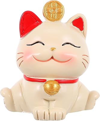 Maneki neko cat statue: becoming a lucky charm, cat statue, wealth sculpture, feng shui cat, makeshift decoration for the house, the office, the car, the office, style 3.. Shop quality and variety at unbeatable prices on DIAYTAR Nigeria — delivery in under 8 days.