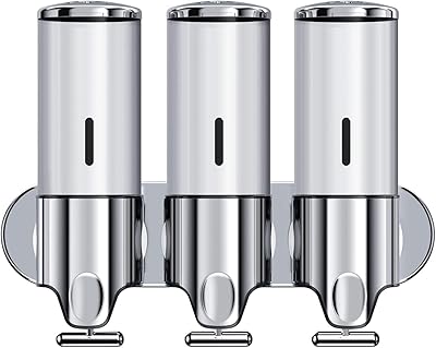 The White Shop Distributor of 3 in 1 Wall Shower Pump Organizer for shampoo.. DIAYTAR NIGERIA: Where shopping dreams come true with budget-friendly prices and nationwide shipping.