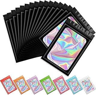Set of mylar anti-odor climbs for food storage, lip gloss, jewelry and eyelashes (black, 4 x 6 inches) 100 pieces.. Your complete shopping solution, DIAYTAR NIGERIA offers extensive choice with competitive prices and delivery.