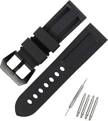 Khzbs silicone rubber replacement bracelet for Panerai men's watch.. DIAYTAR Nigeria: Your one-stop online shop with unbeatable prices and nationwide delivery in under 8 days.