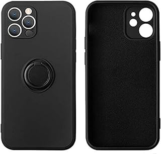 IPHIP 12 Pro Max 6.7 -inch iPhone shell with 360 -degree rotary support ring - Flexible stripe and shock (black) flexible protective cover... DIAYTAR NIGERIA connects desires with reality through affordable prices and reliable delivery service.