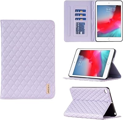 Foldable PU leather case compatible with Apple iPad Mini 1 2 3 4 5 Mini 5 with maps for maps (iPad mini 5, purple).. DIAYTAR NIGERIA brings the marketplace home to you with affordable prices and delivery in 5-8 days.