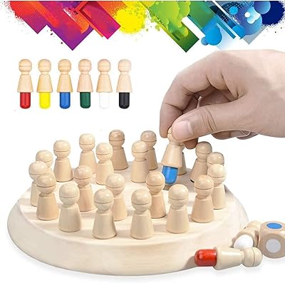 Wooden matching chess for baby, play of colored memory chess, funny board game, memory chess game, parent-child interaction game, brain stimulation game for boys and girls from 3 years old.. Your digital marketplace solution, DIAYTAR NIGERIA delivers quality and value within the week.