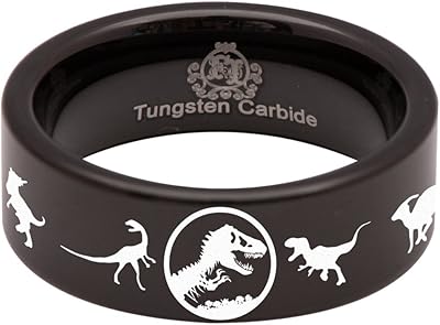 Tungsten Carbide Ring Dinosaur of 8 mm For Wedding Anniversary Men Women Women.. Discover a new way to shop with DIAYTAR NIGERIA's comprehensive marketplace and quick delivery options.