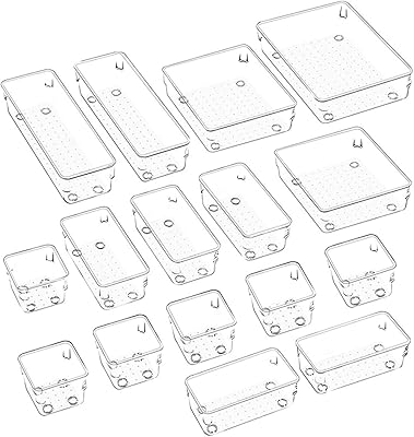 Set of Office Drawer Organizers Thick Plateaux Transparent Non -slip Storage Baches.. Experience the simplicity of DIAYTAR NIGERIA's extensive marketplace with delivery within 8 days.