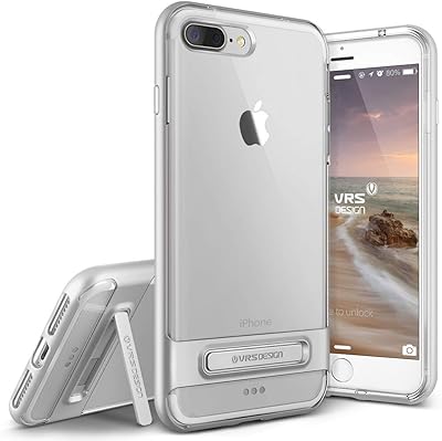 Crystal shock absorption case Vrs Design designed for iPhone 7 Plus - Light silver.. DIAYTAR NIGERIA: Where affordability meets variety, with thousands of products delivered in less than 8 days.