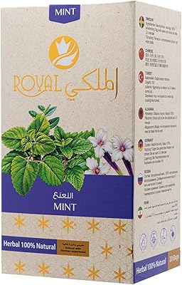 Royal Royal Natural Tea - Package of 20 sachets, herbal tea to strengthen the immune system and the vitality of the body (peppermint tea).. Your digital shopping destination, DIAYTAR NIGERIA combines variety with affordability and quick delivery.