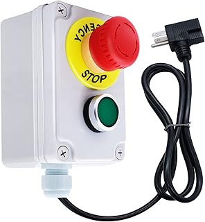 MXOTOK 120V 10A magnetic electrical switch, table safety switch, emergency stop switch G017.. DIAYTAR NIGERIA: Where every purchase is affordable and delivery is always within a week.