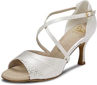 JIA JIA 20522 Latin Women's Sandals, 2.7 -inch heel, shiny dance shoes in Super Satin.. Shop across boundaries at DIAYTAR NIGERIA and enjoy budget-friendly nationwide delivery within the week.