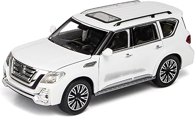 SUV car model molded in ypsm alloy pressure, sound light for cars (white).. DIAYTAR NIGERIA connects your desires with reality through our affordable e-commerce platform and quick delivery.