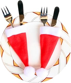 20 pieces mini Santa Claus hats holder holder knives pockets spoon fork candy bag wine bottle dinner table Christmas decorations vacation gifts.. No stress, no delays — DIAYTAR Nigeria is your trusted shopping partner.