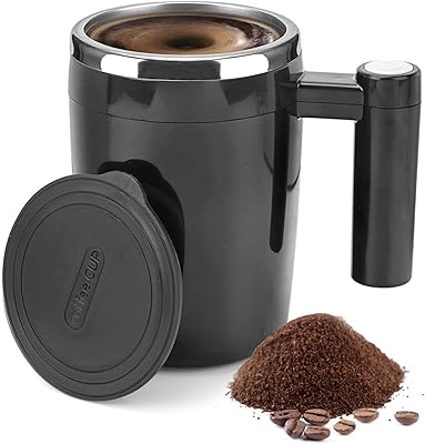 Tobrity Rechargeable Magnetic Self-Removable Coffee Cup with brush and lid, self-reproductive stainless steel cup for coffee, milk, cocoa and other drinks.. Affordable online shopping is just a click away with DIAYTAR Nigeria.