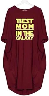 2021 Fashionable T-shirt For Women Pocket Best Maman De La Galaxie T-shirt Women Superior Size Graphic T-shirts Top Top Sizes Graphics in Cotton Dames.. DIAYTAR NIGERIA: Your partner in affordable online shopping with dependable delivery within 8 days.
