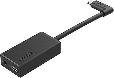 Professional microphone adapter Gopro to 3.5 mm jack set (for hero 8 black/hero 7 black/hero 6 black/hero 5 black) - Official Gopro accessory.. Your budget-friendly online marketplace, DIAYTAR NIGERIA delivers a world of products in just 5-8 days.
