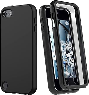 IPOD Touch 7 shell, IPOD Touch 6 shell, Silicone antichoc shell [with integrated screen protector] Robust and durable full protective cover for Apple iPod Touch 7th, 6th, 5th generation (black).. DIAYTAR NIGERIA: Your partner in affordable online shopping with dependable delivery within 8 days.