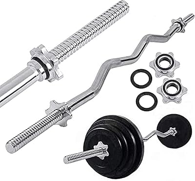 Curved weightlifting bar in chrome massif altimax® with necklaces for all standard bars, free weightlifting accessory for home gym - 47 inches.. Shop for less and receive more with DIAYTAR NIGERIA's expansive e-commerce platform and nationwide delivery.