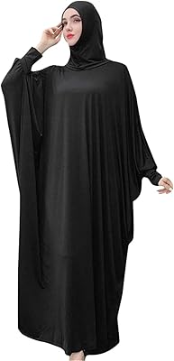 Prayer dress A room for Muslim women abaya maxi kaftan with hijab dress over the entire length, black.. DIAYTAR NIGERIA: Your affordable gateway to thousands of products delivered within a week.