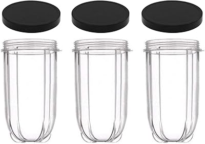 Set of 6 cups of 16 oz - 3 replacement cups with lids to mix magic shots.. DIAYTAR NIGERIA transforms how Nigerians shop with our affordable prices and dependable shipping times.