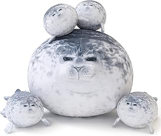 SQII cotton plush pillow with 4 pieces of plush on the belly - white and gray.. Experience retail therapy without the financial stress at DIAYTAR NIGERIA's affordable e-commerce platform.