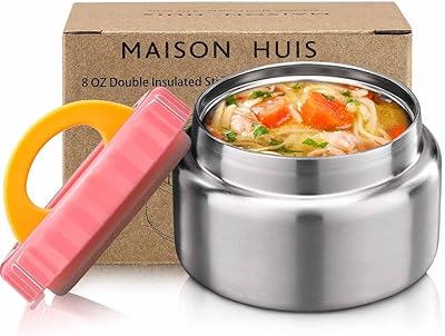 Home House Container for lunch isolated under vacuum with wide opening of 8 oz for hot and cold foods, container for waterproof stainless steel for children for travel and school (pink).. DIAYTAR NIGERIA: Redefining e-commerce with affordable prices and reliable nationwide shipping.