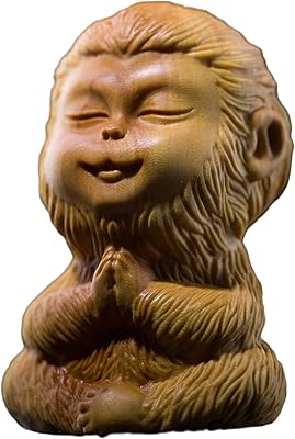 King figurine monkey in natural boxwood sculpted myth Sun Wukong Home decoration statue.. DIAYTAR NIGERIA combines extensive variety with budget-friendly prices and prompt nationwide delivery.