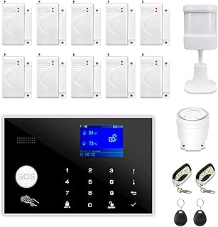 WiFi and GSM 17 -room Kit, Wireless domestic safety alarm system, door/window input sensor (X10) with Smart Life and Tuya application alert, 24/7 surveillance, works with Google Assistant and Alexa.. DIAYTAR NIGERIA: Where thousands of products meet affordable prices and reliable 5-8 day delivery.