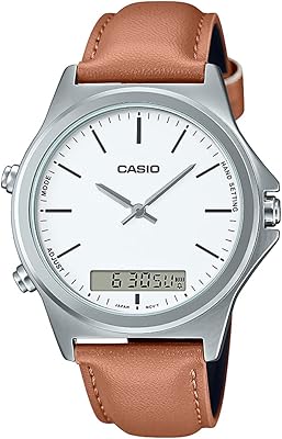 Analog watch with white dial for men-MTP-VC01L-7EUDF, beige, bracelet.. Discover shopping made effortless with DIAYTAR NIGERIA's comprehensive platform and quick shipping.