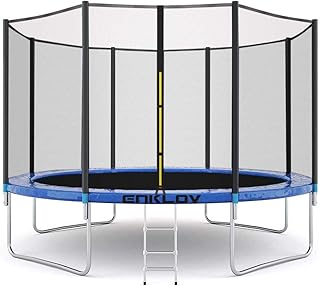 Trampoline Encoboof, trampolines for children's games, outdoor jump beds, fitness and exercise equipment with fence (10 feet).. Discover endless possibilities with DIAYTAR NIGERIA's extensive product range and affordable shipping.