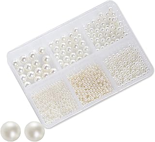 Pearl beads, false shiny round pearls for the manufacture of jewelry and craftsmanship, white.. DIAYTAR NIGERIA: Empowering Nigerians with access to affordable products and reliable 5-8 day delivery.