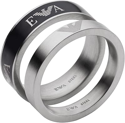 Gunmetal Emporio Armani ARMANI ARMANI Steel Steel Ring (Model.. DIAYTAR NIGERIA makes quality accessible with our diverse product range and dependable delivery service.