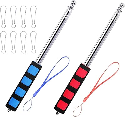 Telescopic flag mast, portable camping telescopic post with strap, 2 m flag stick, telescopic post for tourist travel travel (2 rooms, random color).. DIAYTAR NIGERIA combines extensive variety with budget-friendly prices and prompt nationwide delivery.