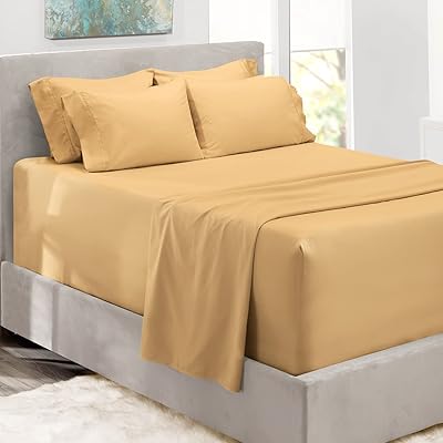 Set of 6 -piece sheets with very deep pocket hearth & harbor, is
