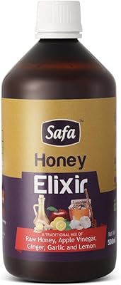Safa Honey Elixir 100% Pure Raw Honey with apple cider vinegar, ginger, garlic and lemon to strengthen immunity, heart health, blood pressure and cholesterol 500 ml.. Your digital shopping companion, DIAYTAR NIGERIA offers unmatched value with nationwide shipping.