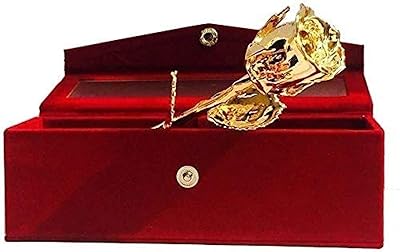 Natural Rose Plated 24 Carats with exclusive red velvet box for the best gift for Valentine's Day, Christmas and Thanksgiving.. DIAYTAR NIGERIA brings the nation's largest product catalog to your doorstep at prices you'll appreciate.