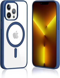 Aoshuang Transparent protective shell for iPhone 13 Mini, Design Magsafe, Ultra Fine, Antichoche and Anti -Jeaunte compatible with Apple iPhone 13 Mini 5.4 inch - Navy blue.. Affordable luxury and fast service — only on DIAYTAR Nigeria.