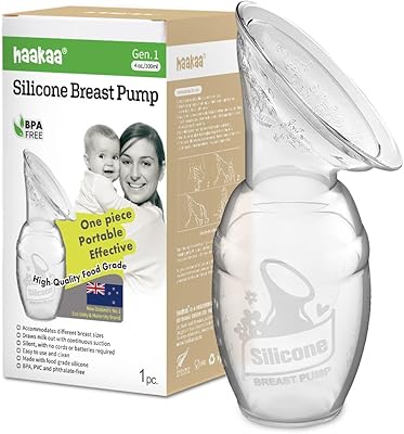 Haakaa, transparent, 4 oz/100 ml hand pump.. Your go-to destination for affordable online shopping, DIAYTAR NIGERIA delivers in under 8 days.