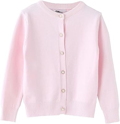 Zhuannian girls' school jacket with long sleeves and pearl pimples, school uniform cardigan.. DIAYTAR NIGERIA: Bringing the marketplace to every Nigerian with affordable prices and quick delivery.