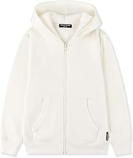 Sweatshirt relaxed in soft fleece for children with hood, zipper and pocket for boys and girls aged 3 to 12 years old.. DIAYTAR NIGERIA: Your affordable gateway to thousands of products delivered within a week.