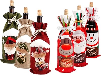 6 pieces lid of Christmas wine bottle Decorations Merry Christmas for Home Christmas Decorations 2021 New Year Gifts 2022 (6 pieces).. DIAYTAR NIGERIA: Your affordable gateway to thousands of products delivered within a week.