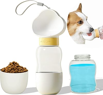 Dog water bottle 12 oz + 7 oz drink and power supply