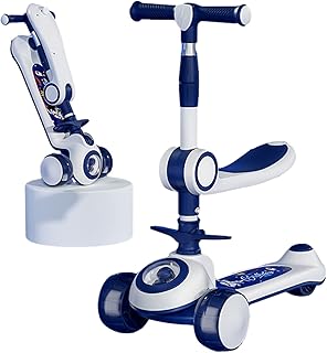 Children's scooter, 3-wheeled children's scooters, stand & cruise, toupte for toddler, folding scooters, adjustable height, non-slip bridge, flashing wheel lights, for boys and girls from 2 to 12 years old ..... Shop smarter with DIAYTAR Nigeria — affordable prices and a wide product range delivered in just 5 to 8 days.