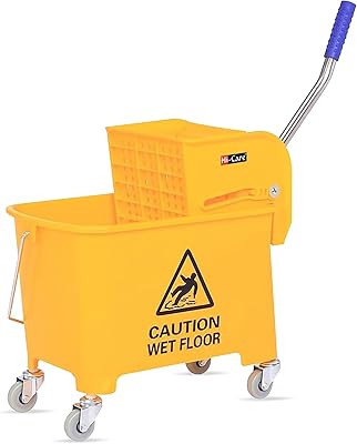 High care of 20 l vadrouille bucket with spore, single mop, floor cleaning bucket and bucket for commercial use.. DIAYTAR NIGERIA: Bringing quality products to your doorstep at prices that won't break the bank.