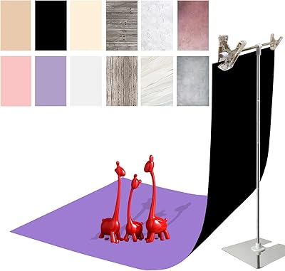 IPROTECH 6 PIECES 12 Double-sided photography paper patterns with support, waterproof and reusable 34x23 inch, table backgrounds for flat photos for food products, jewelry, cosmetics, makeup.. DIAYTAR Nigeria: Discover more, spend less, and enjoy delivery within 5–8 days.