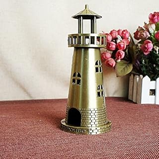 Metal centerpiece Lilone Light House for interior decoration (7 x 18 cm, ancient bronze).. Explore limitless products on DIAYTAR Nigeria — at the lowest prices.