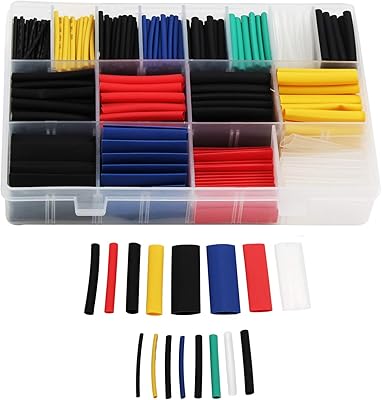 580 pieces 2: 1 Kit of thermoretric sheaths 6 colors 11 matching sizes sheath kit for cables and DIY cables.. DIAYTAR NIGERIA brings satisfaction with every purchase through affordable prices and prompt shipping.