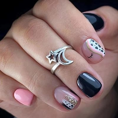 24 pieces of short square square nails of a plain color, at pressure with black and white speckled eyelashes, brilliant to stick on the nails, full cover, short artificial acrylic nails for women and girls.. Click, pay, receive — DIAYTAR Nigeria makes online shopping seamless.