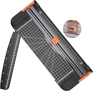A4 paper cutter, 13-inch paper cutting board, metal base with safety blade lock for the house, school and office (black A4).. Shop smart with DIAYTAR NIGERIA's vast selection and enjoy affordable shipping in just 5-8 days.