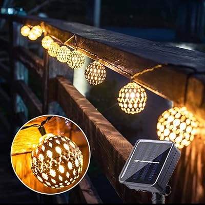 Sun Light of Moroccan design 30 LED suspended for garden holiday decoration garden wedding (hot).. Great finds. Great prices. Fast shipping. That’s DIAYTAR Nigeria.