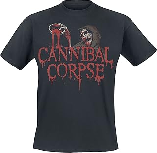 Cannibal T-shirt for men cannibal Acid Blood Band, black, black size, black.. DIAYTAR NIGERIA: Redefining e-commerce with affordable prices and reliable nationwide shipping.