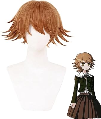 Cosplay wig Costume Fujisaki Chihiro Brown Short Postiche Heat Resistant Wigs Cosplay Costumes.. The future of Nigerian shopping is here — DIAYTAR Nigeria.